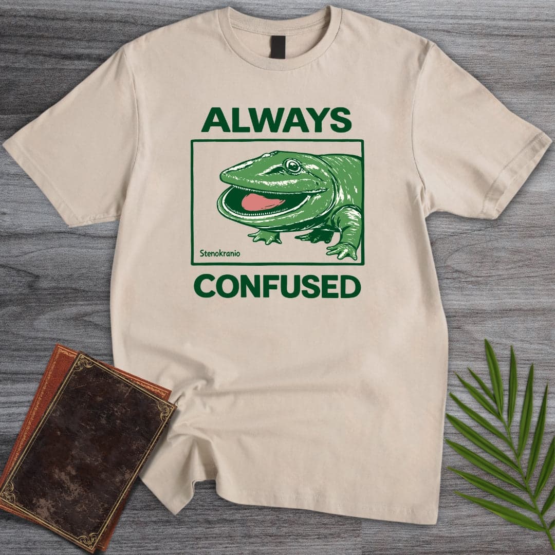 T-Shirt Sand / S Stenokranio Always Confused T-Shirt