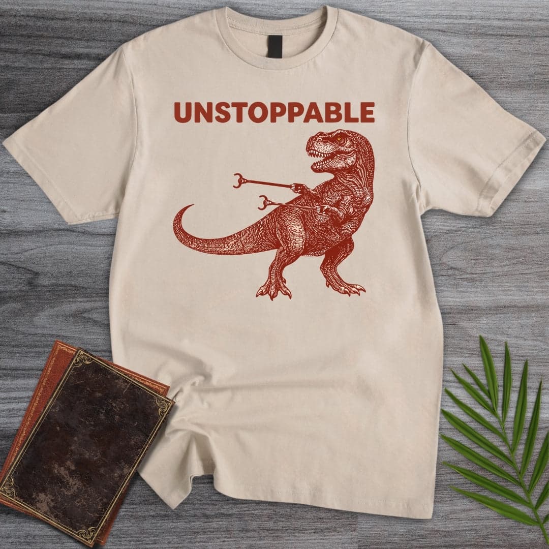 T-Shirt Sand / S T.rex Arms Are Unstoppable T-Shirt