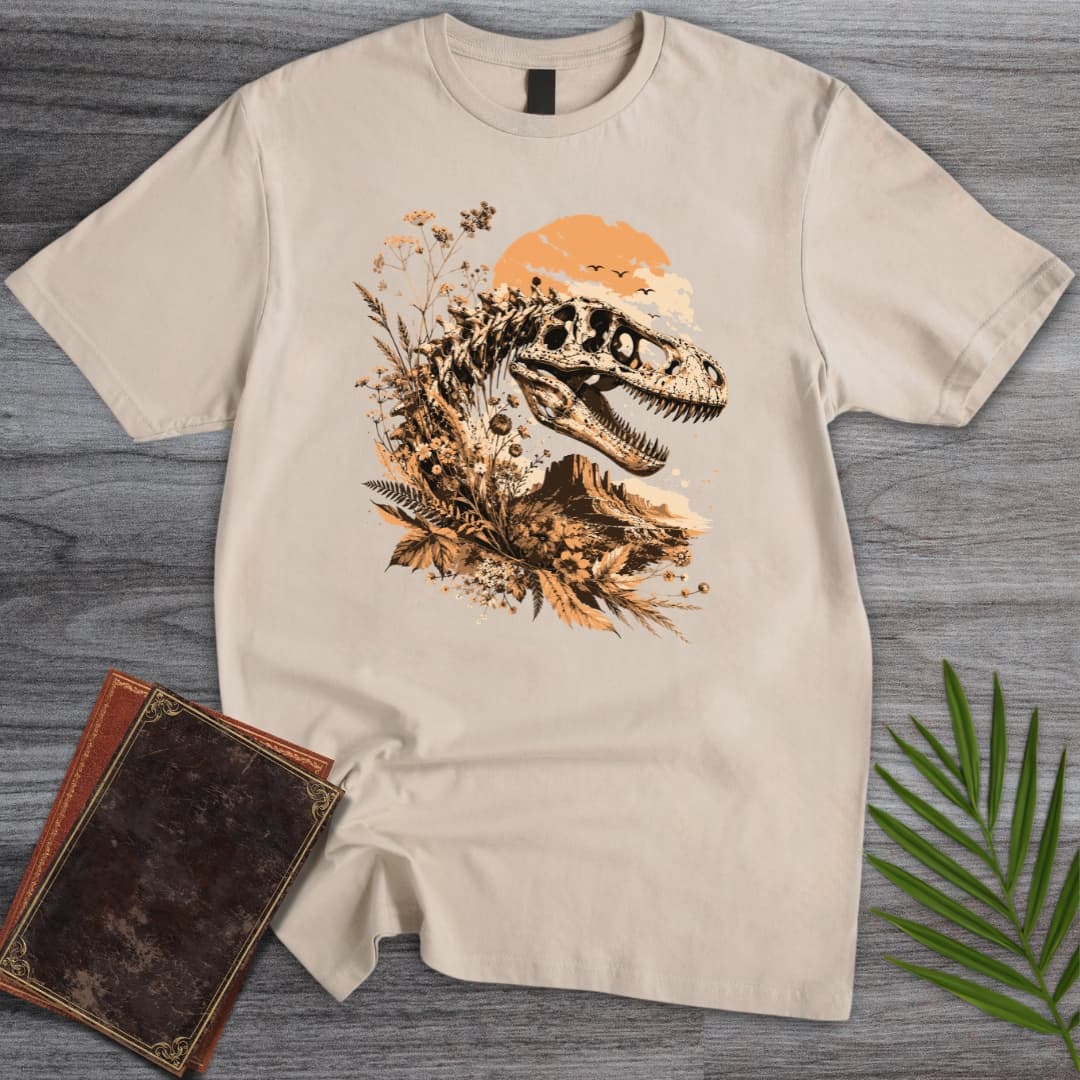 T-Shirt Sand / S T.rex Mountain Fossil T-Shirt