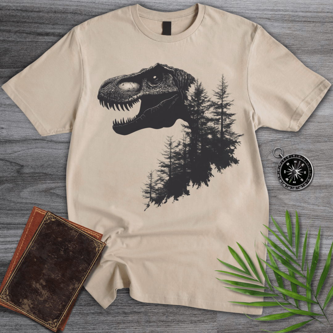 T-Shirt Sand / S T-Rex Nature Forest T-Shirt