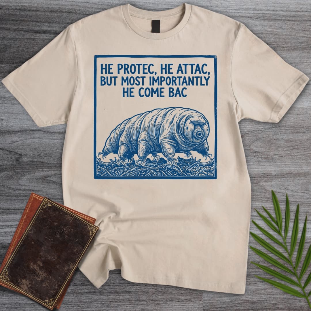 T-Shirt Sand / S Tardigrade Protec & Attac T-Shirt