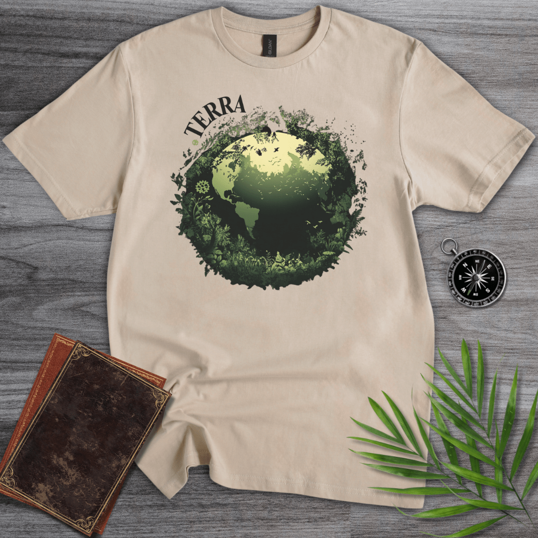 T-Shirt Sand / S Terra, Green Earth Graphic T-Shirt