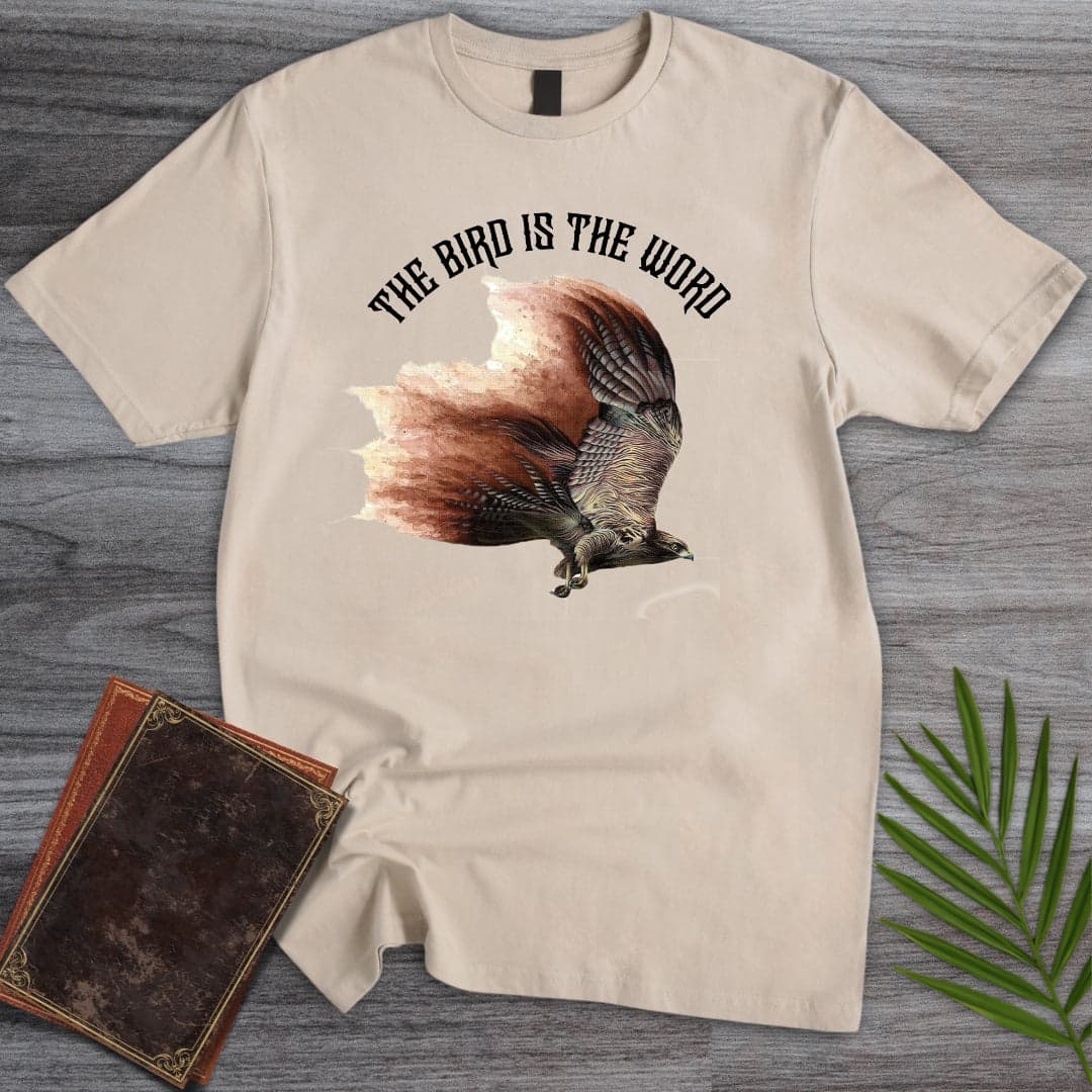 T-Shirt Sand / S The Bird Is The Word T-Shirt (Doobie)