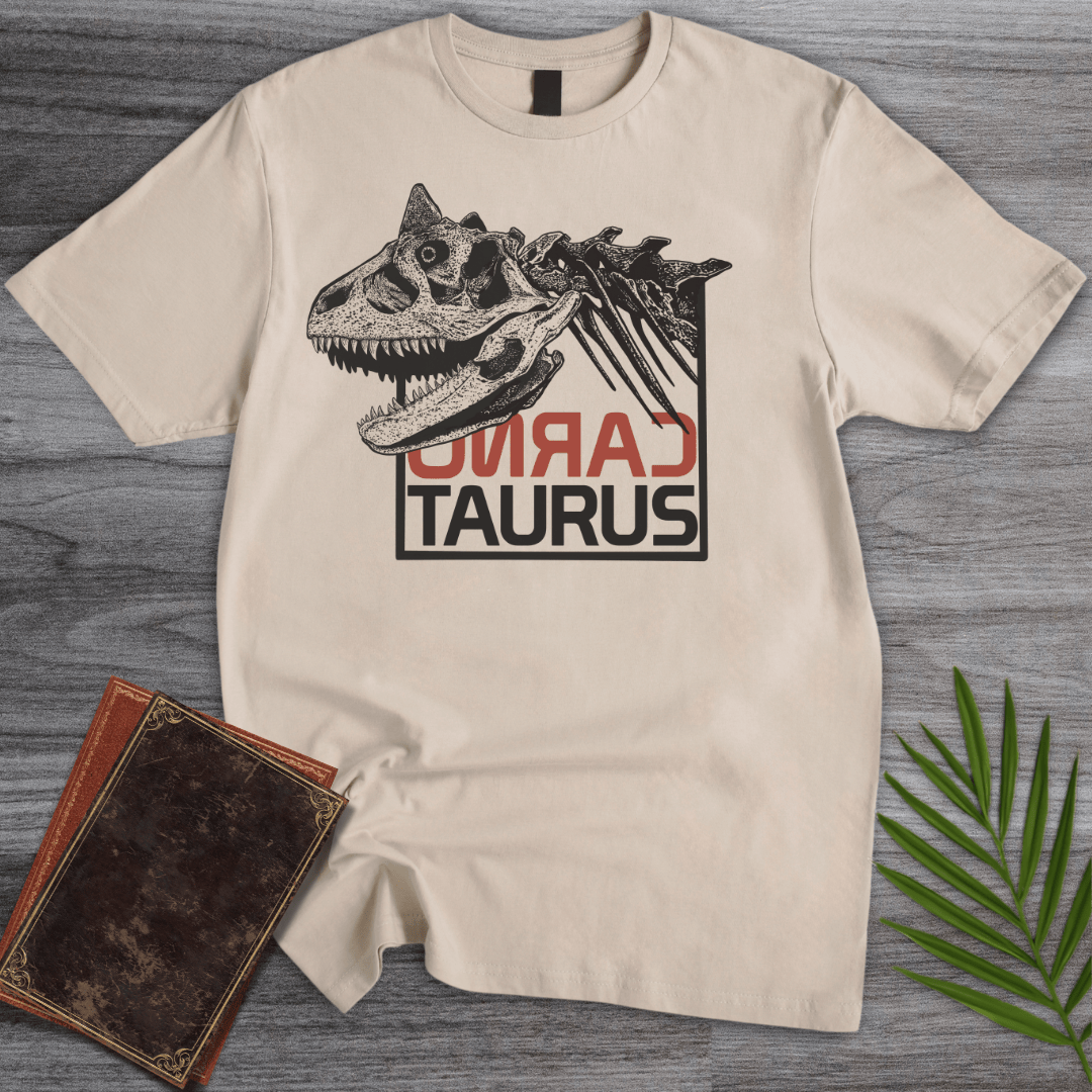T-Shirt Sand / S The Bull-Like Carnotaurus T-Shirt (farkas.art)