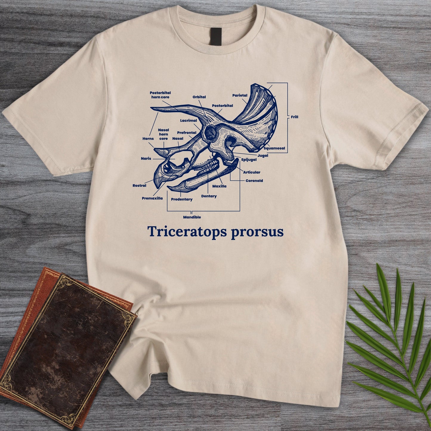 T-Shirt Sand / S The Head of Triceratops T-Shirt