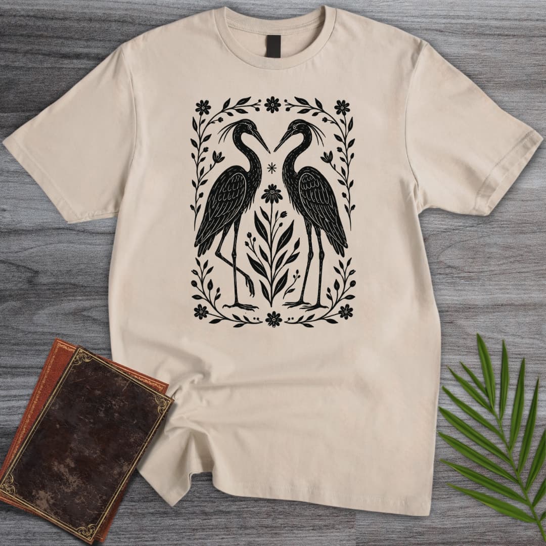 T-Shirt Sand / S The Heron Lovers T-Shirt