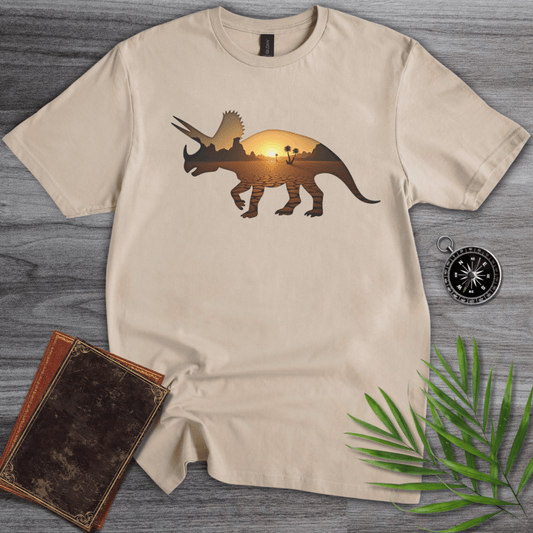 T-Shirt Sand / S Triceratops Environment Silhouette