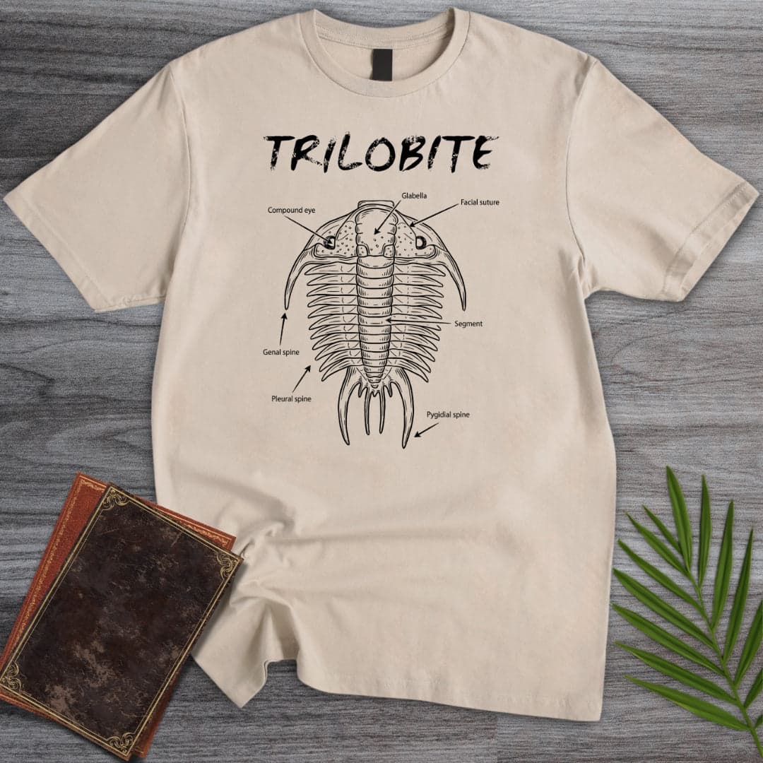 T-Shirt Sand / S Trilobite Anatomy T-Shirt