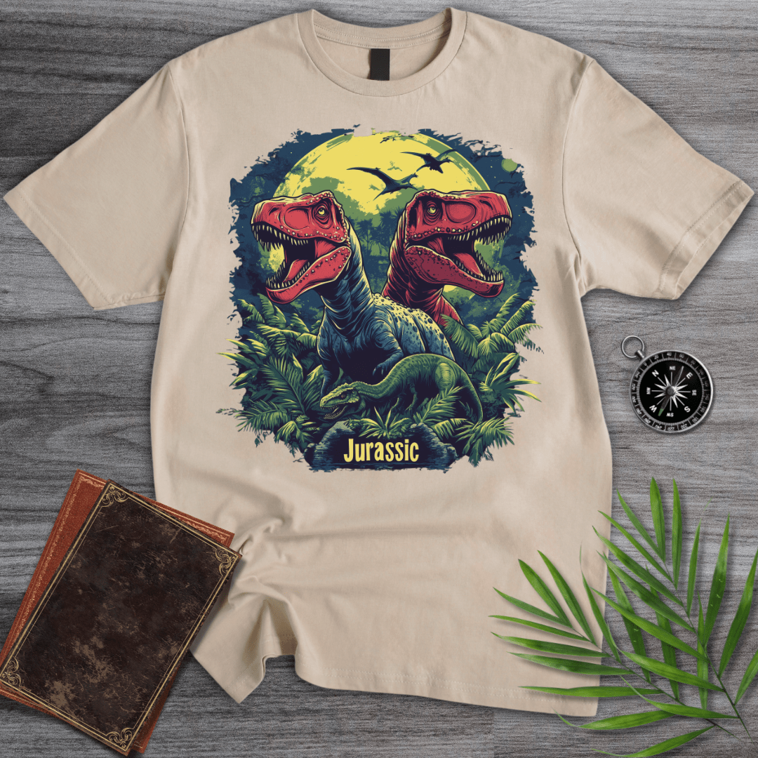 T-Shirt Sand / S Twin Jurassic Jungle T-REX T-Shirt