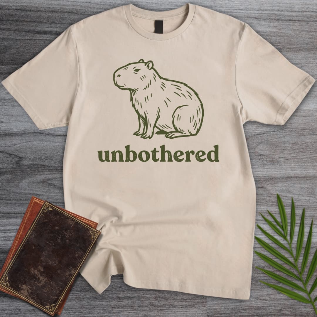 T-Shirt Sand / S Unbothered Capybara T-Shirt