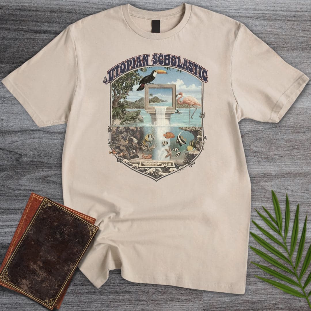 T-Shirt Sand / S Utopian Scholastic Vintage T-Shirt