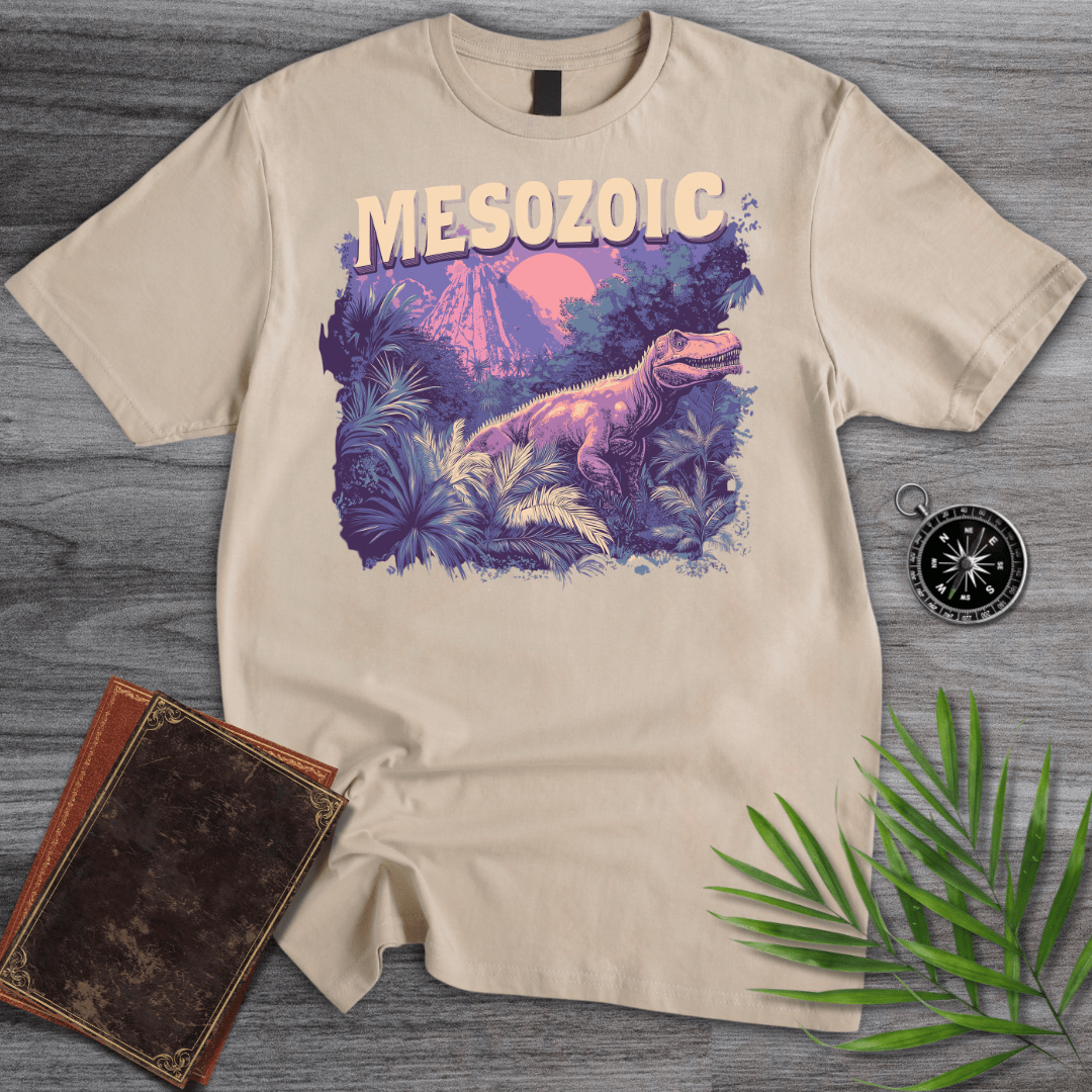 T-Shirt Sand / S Vibrant Mesozoic Jungle Exploration