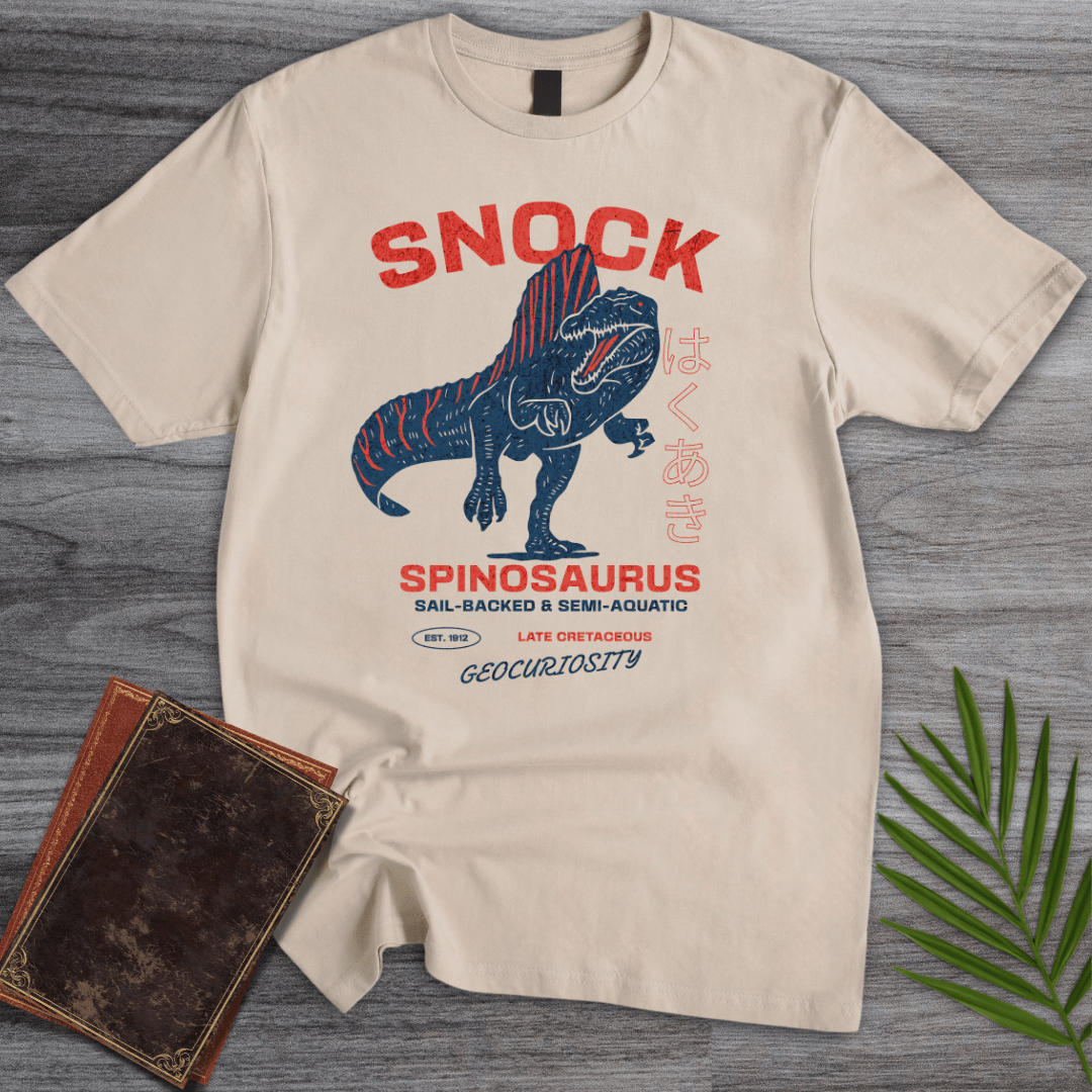 T-Shirt Sand / S Vintage 1912 Spinosaurus Snock T-Shirt