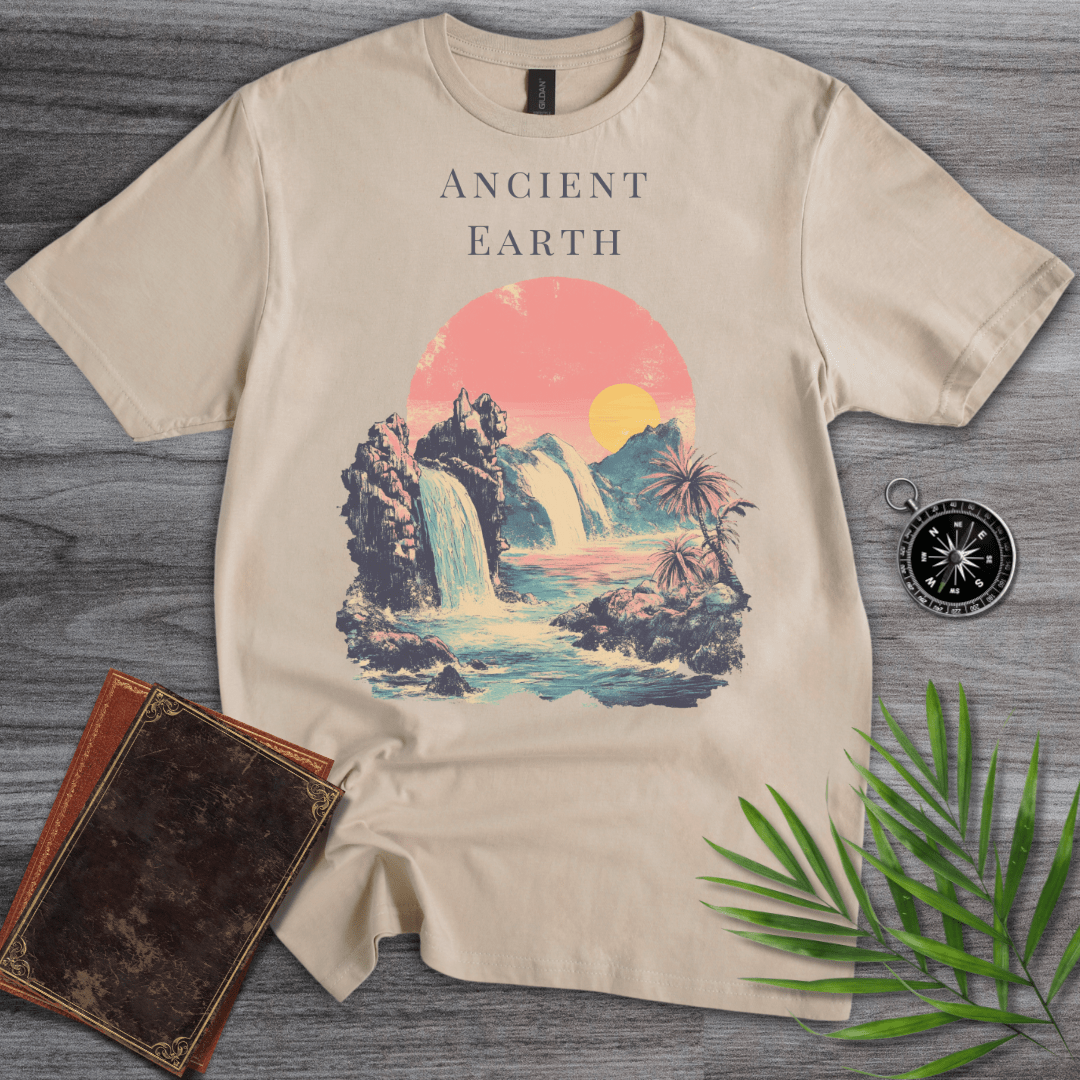 T-Shirt Sand / S Vintage Ancient Earth Graphic T-Shirt