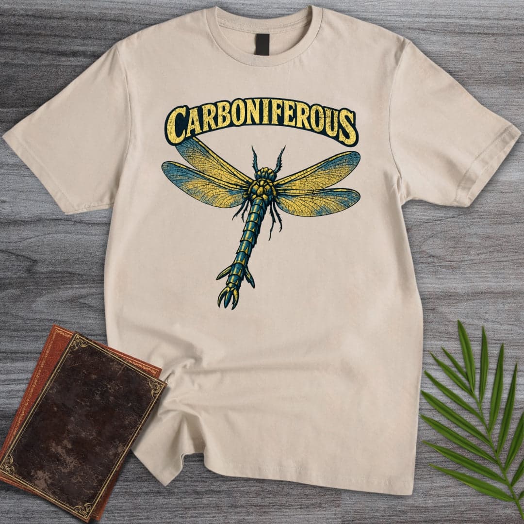 T-Shirt Sand / S Vintage Carboniferous Meganeura T-Shirt