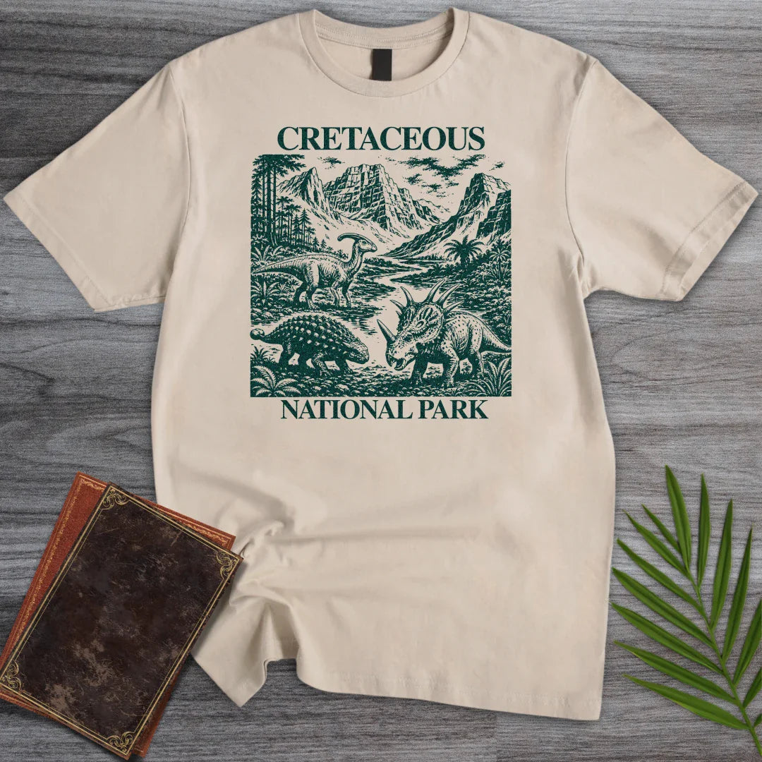 T-Shirt Sand / S Vintage Cretaceous National Park T-Shirt