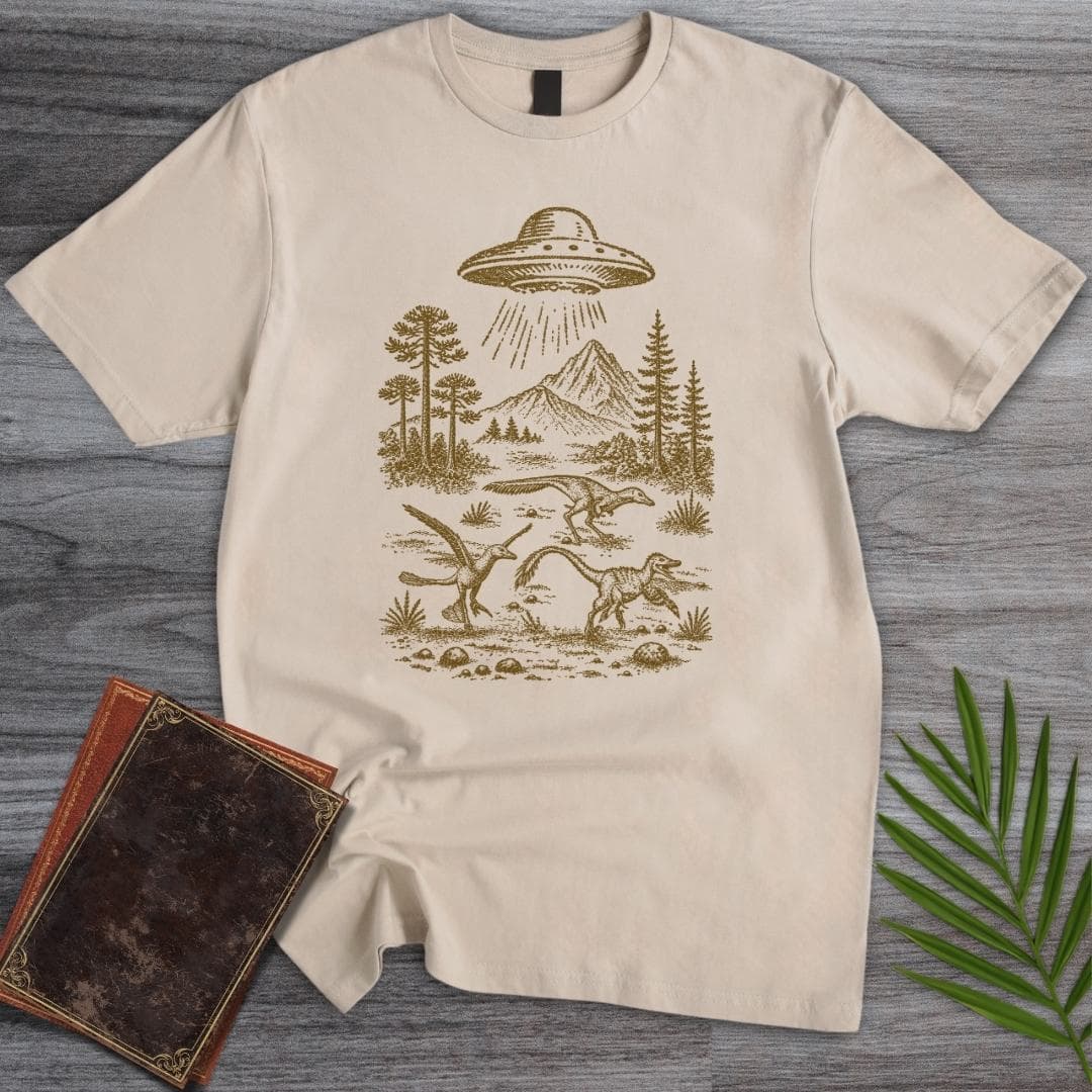 T-Shirt Sand / S Vintage Mesozoic UFO T-Shirt