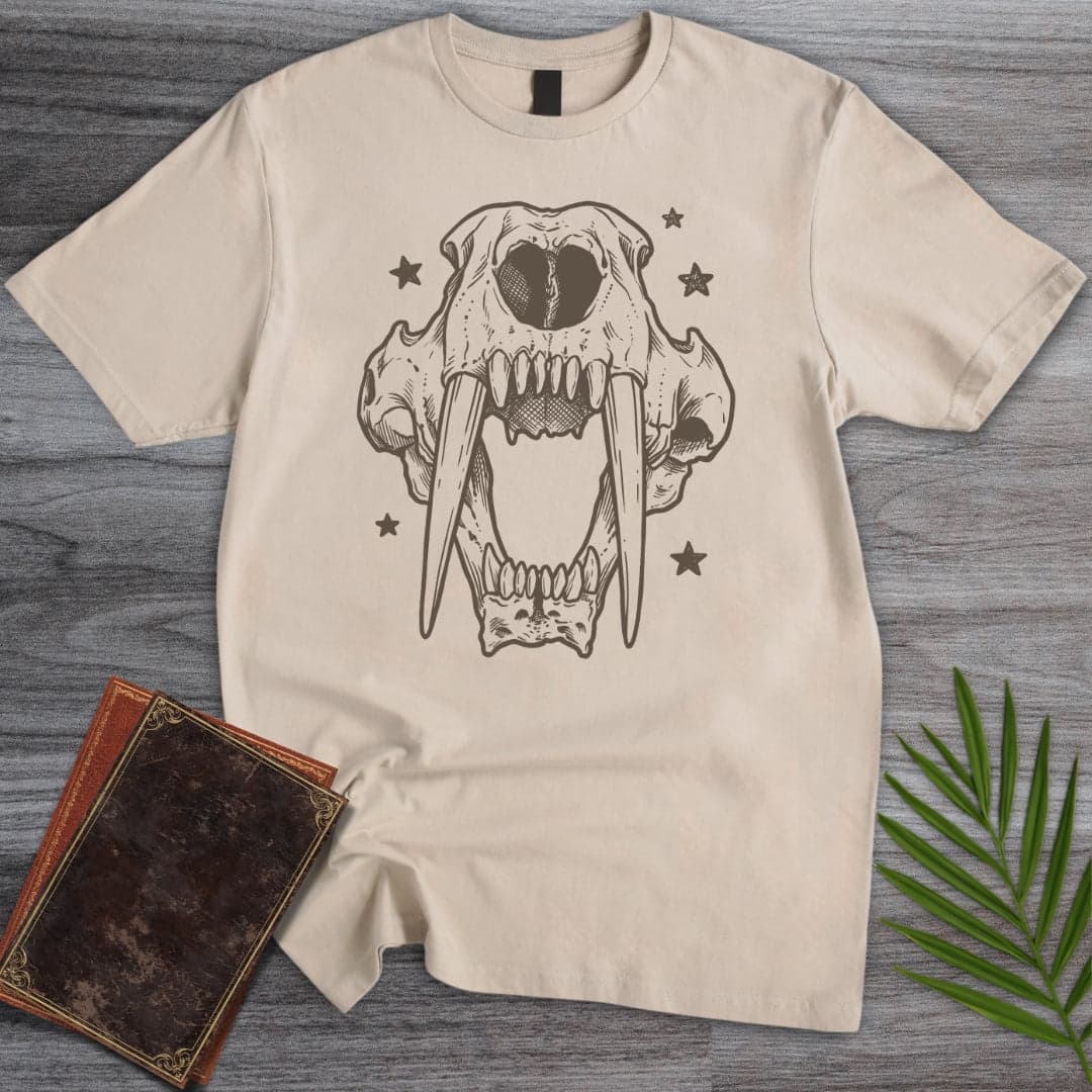 T-Shirt Sand / S Vintage Saber Skull T-Shirt