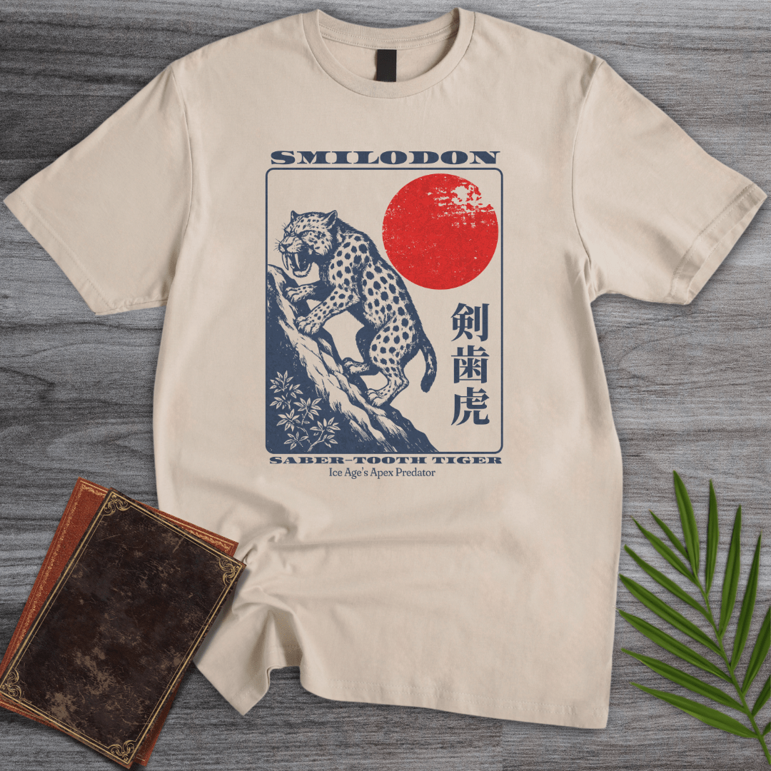 T-Shirt Sand / S Vintage Saber-Tooth Tiger T-Shirt