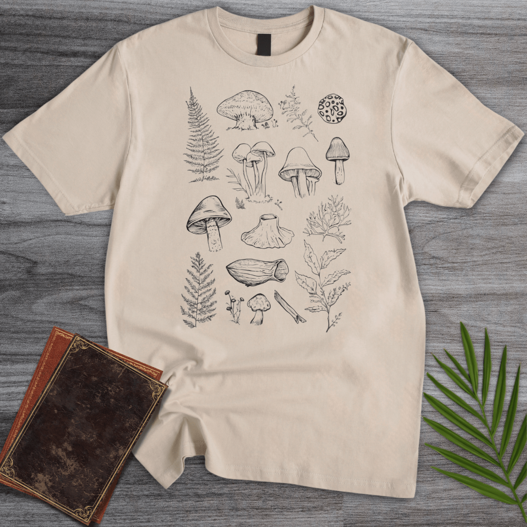 T-Shirt Sand / S Vintage Spores & Ferns T-Shirt