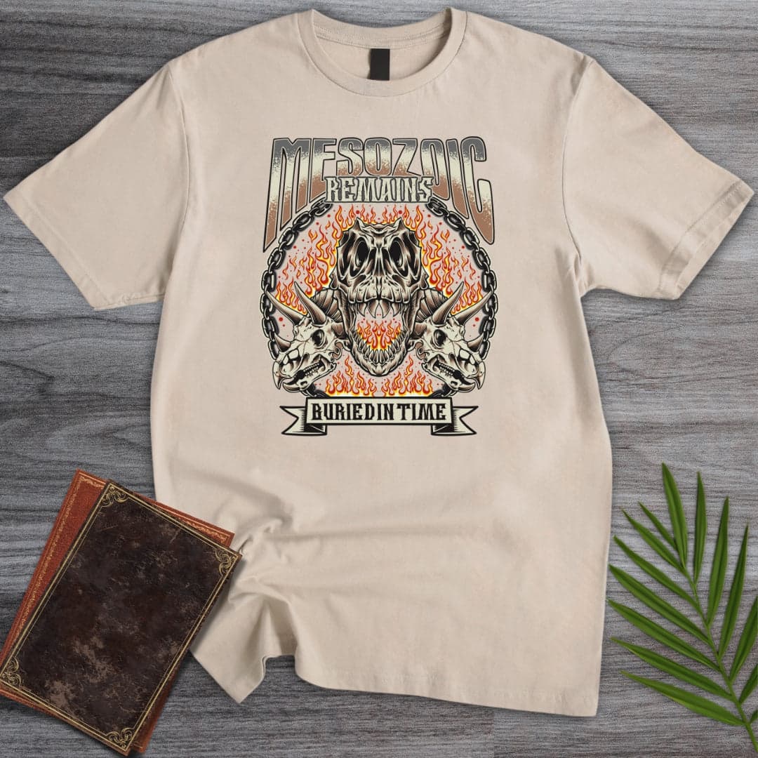 T-Shirt Sand / S Vintage Streetwear Mesozoic Remains T-Shirt (Akbar Sansa)