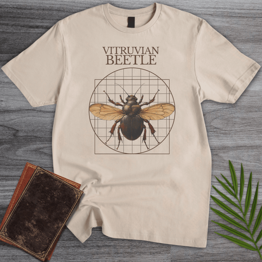 T-Shirt Sand / S Vitruvian Beetle T-Shirt