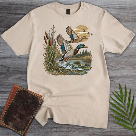 T-Shirt Sand / S Wetland Mallard Duck T-Shirt