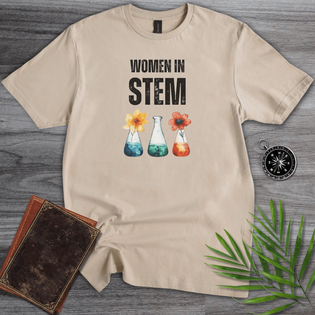 T-Shirt Sand / S Women in STEM Flower T-Shirt