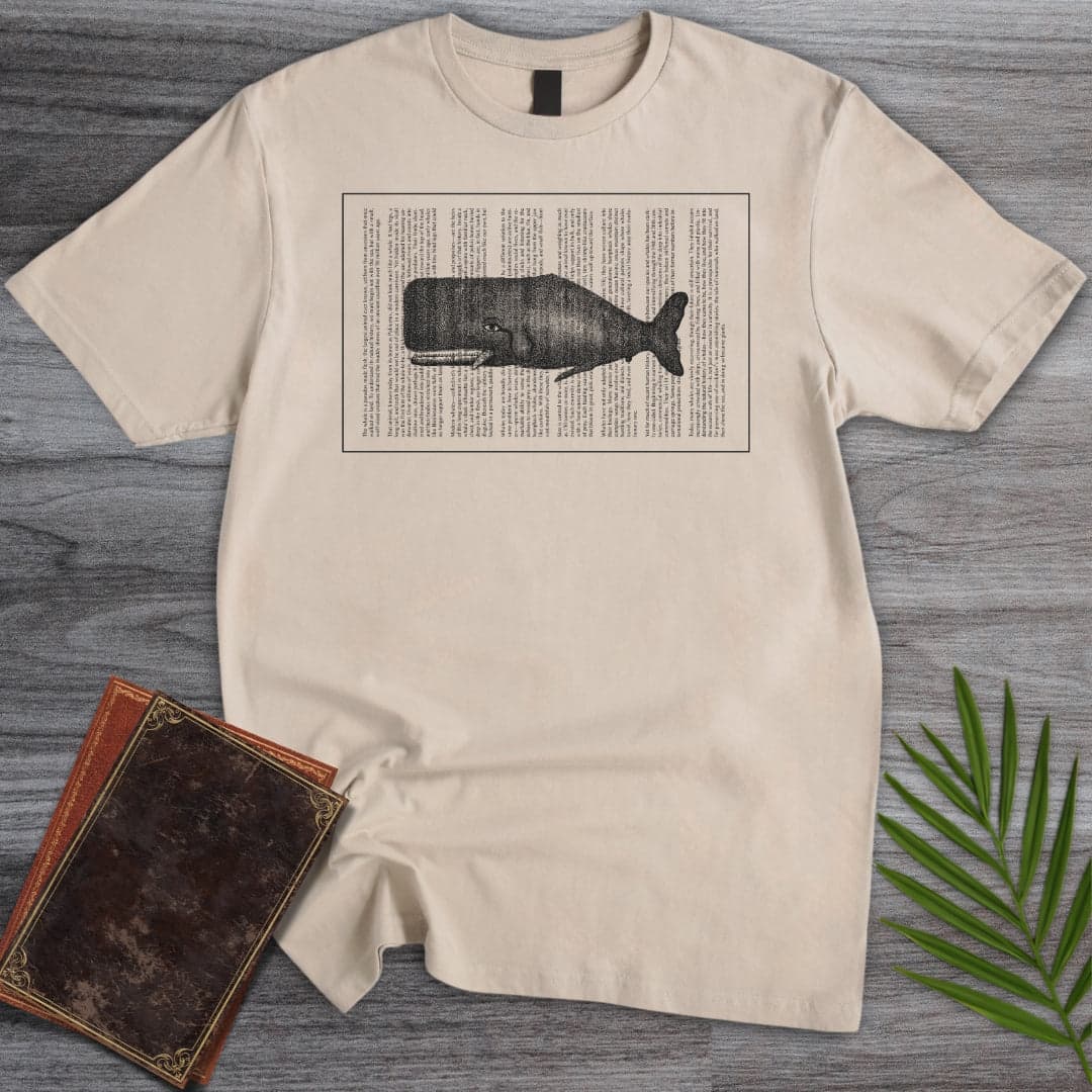 T-Shirt Sand / S Written Whale T-Shirt