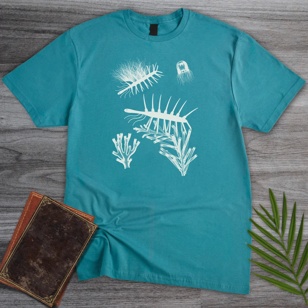 T-Shirt Tropical Blue / M Cyanotype Hallucigenia T-Shirt