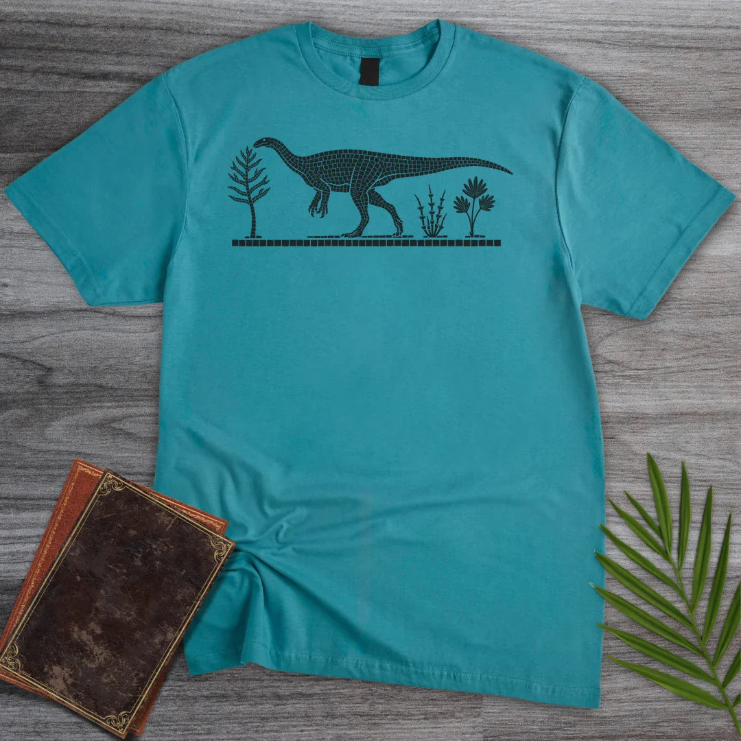 T-Shirt Tropical Blue / M Roman Mosaic Plateosaurus T-Shirt