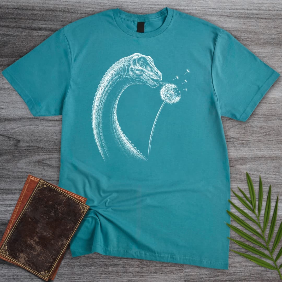 T-Shirt Tropical Blue / S A Brachiosaurus Wish T-Shirt