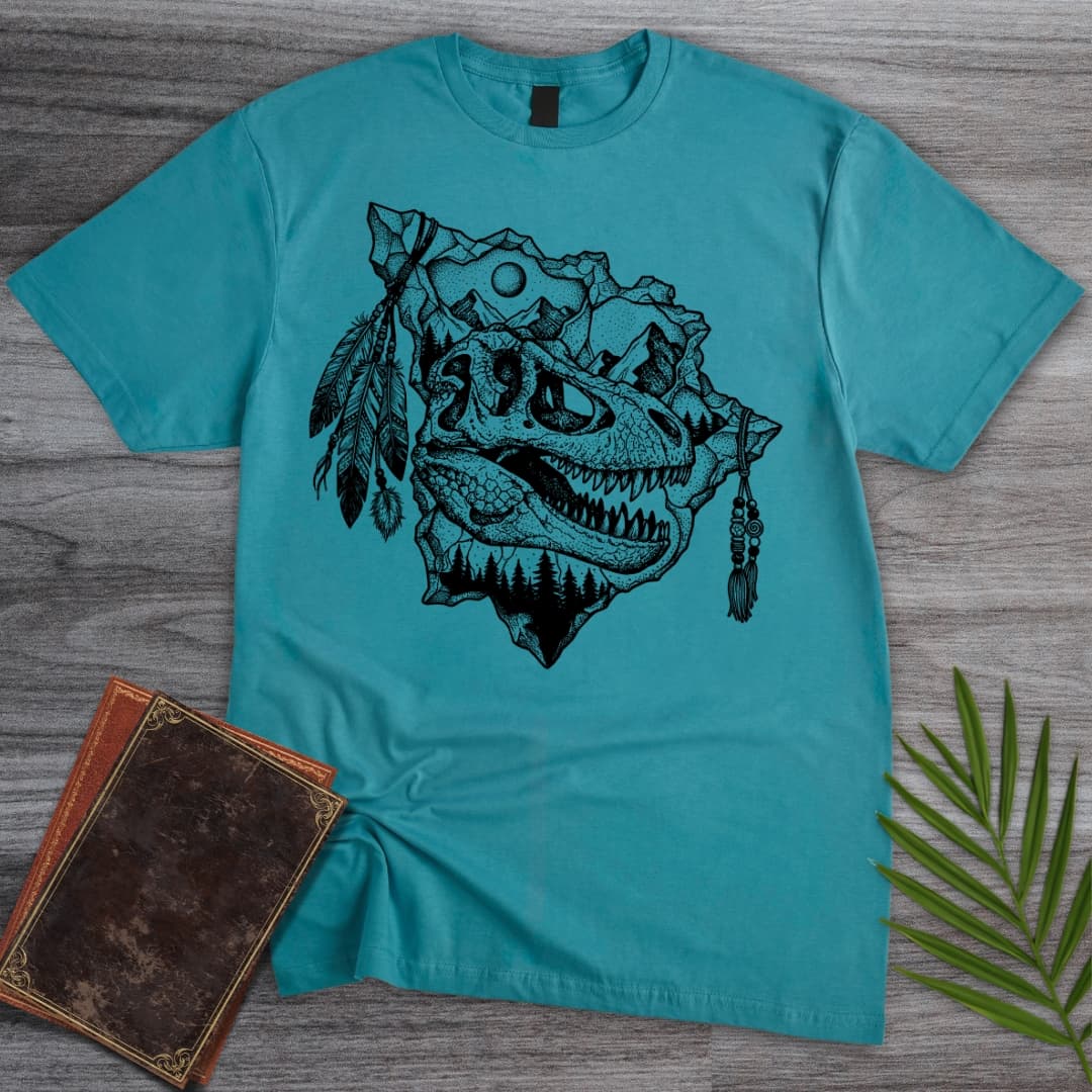 T-Shirt Tropical Blue / S A Crack in T.rex Time T-Shirt