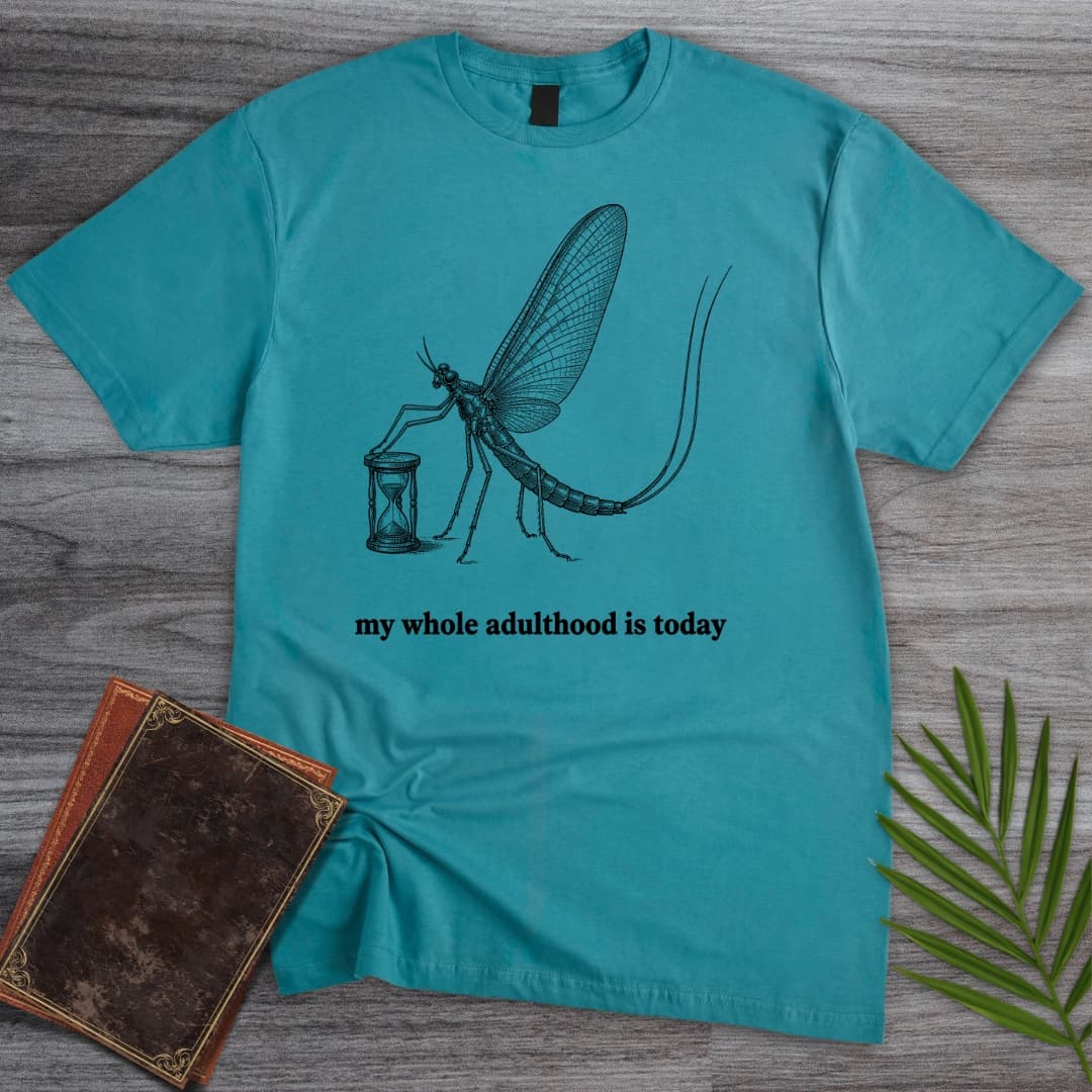 T-Shirt Tropical Blue / S A Mayfly Life T-Shirt