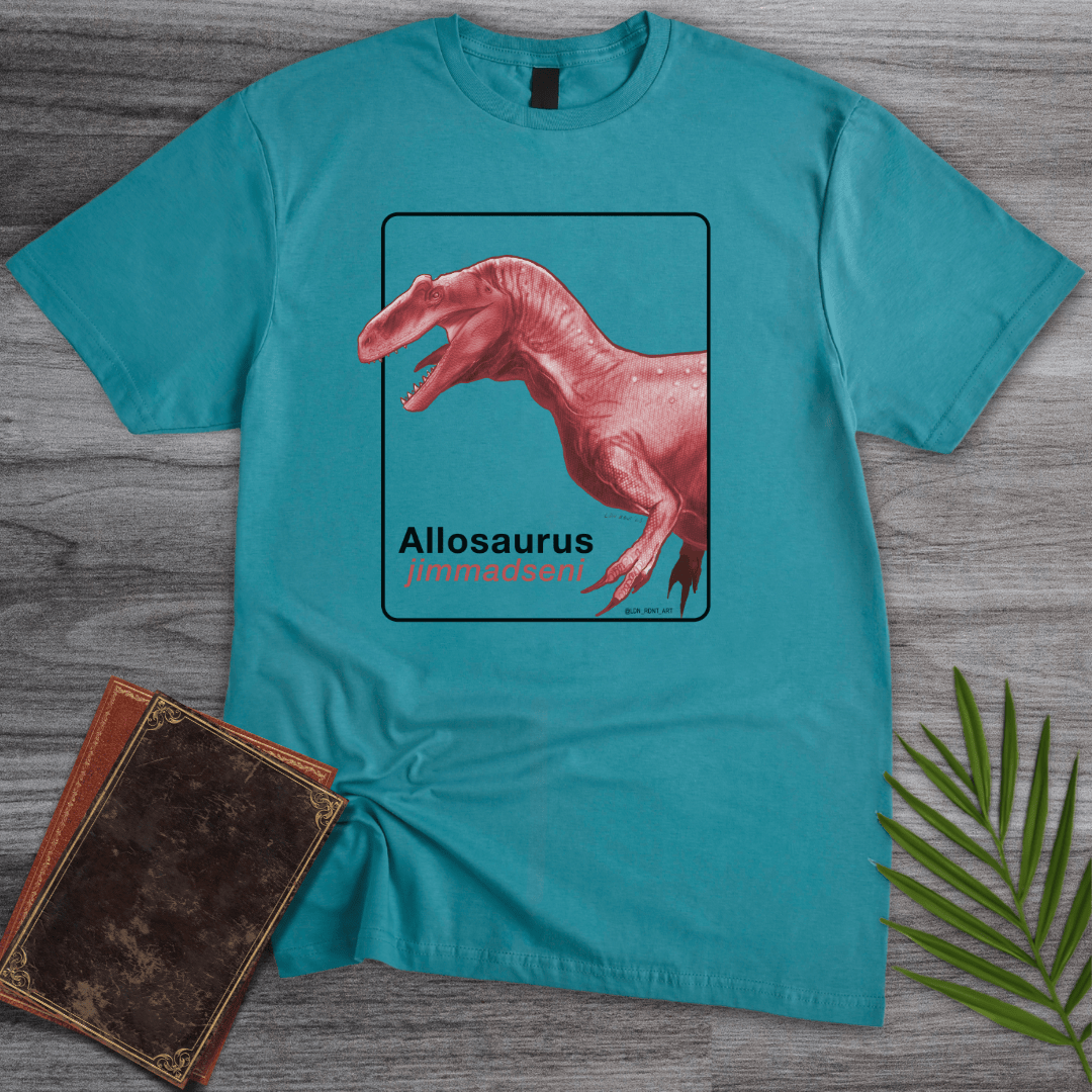 T-Shirt Tropical Blue / S Allosaurus(Big Al) T-Shirt (ldn_rdnt_art)