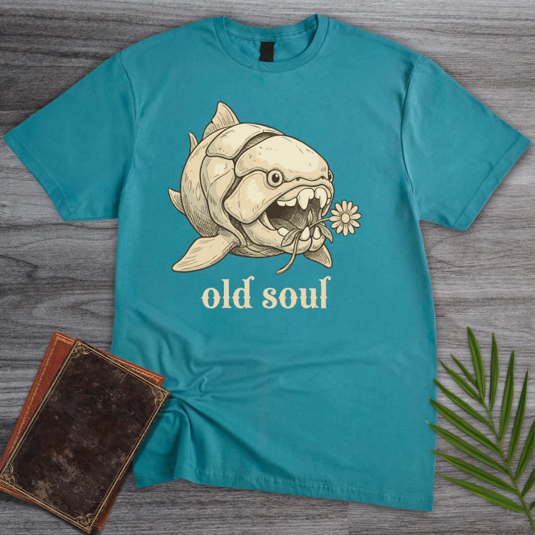 T-Shirt Tropical Blue / S Ancient Dunkleosteus T-Shirt