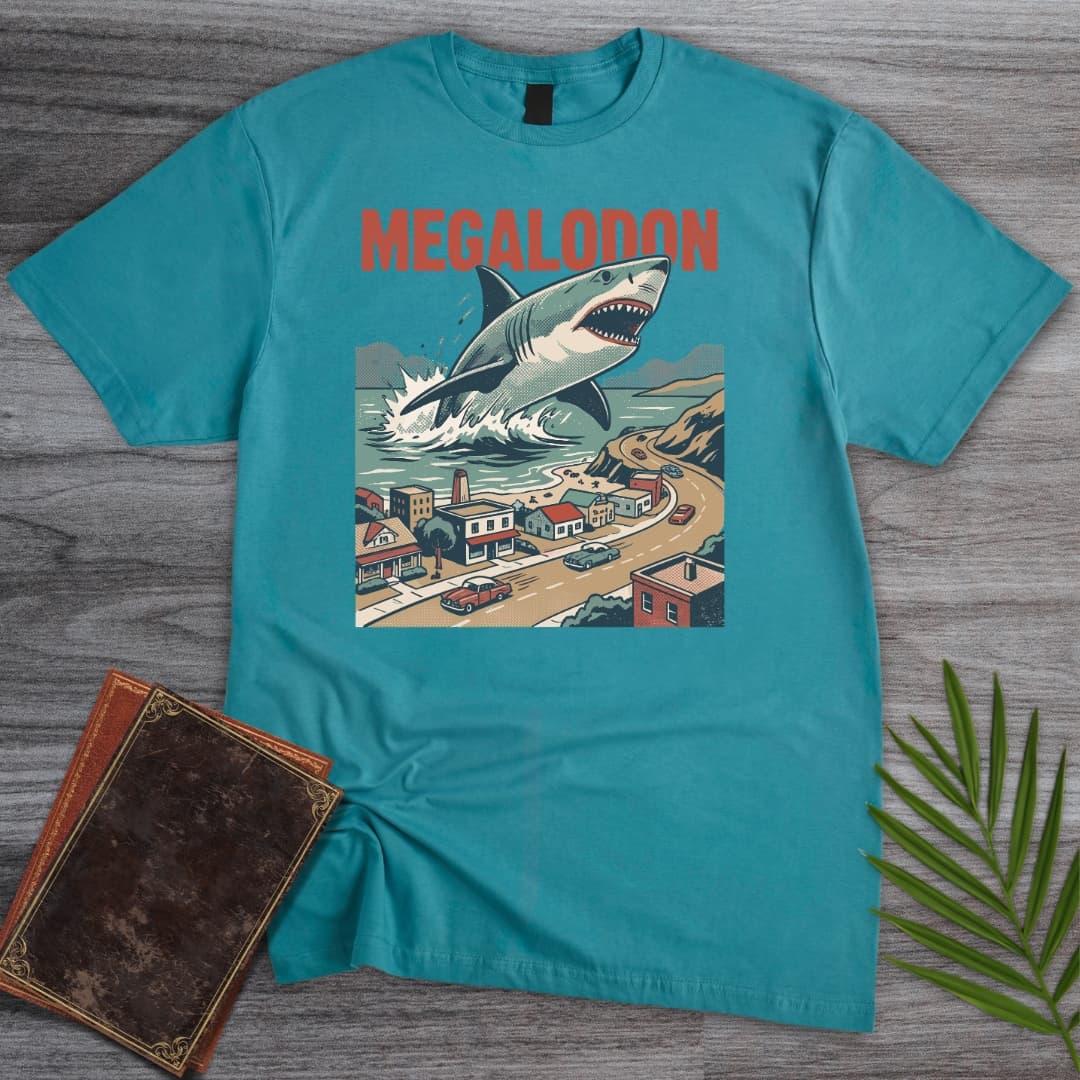 T-Shirt Tropical Blue / S Attack of the Megalodon T-Shirt