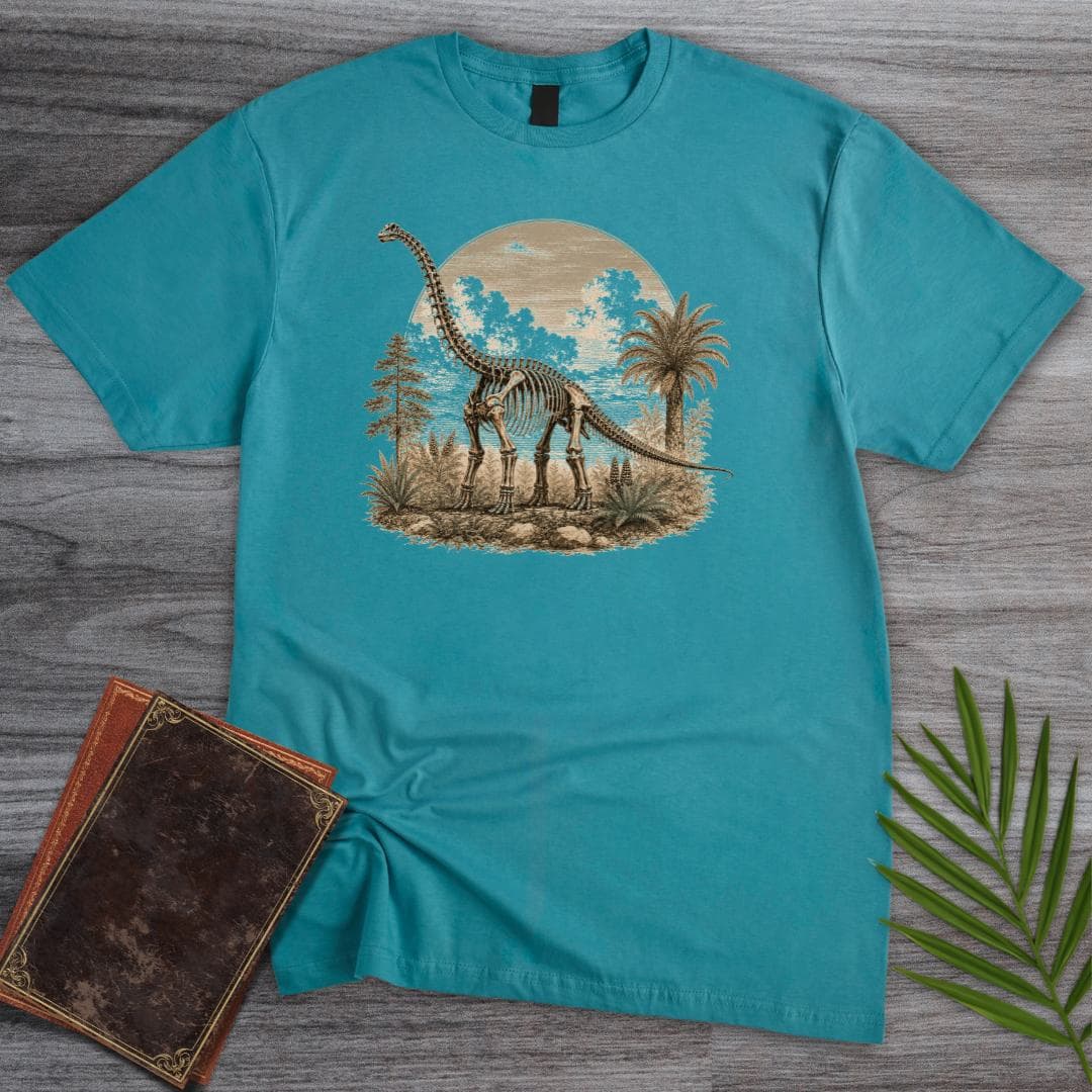 T-Shirt Tropical Blue / S Beneath the Ferns Sauropod T-Shirt