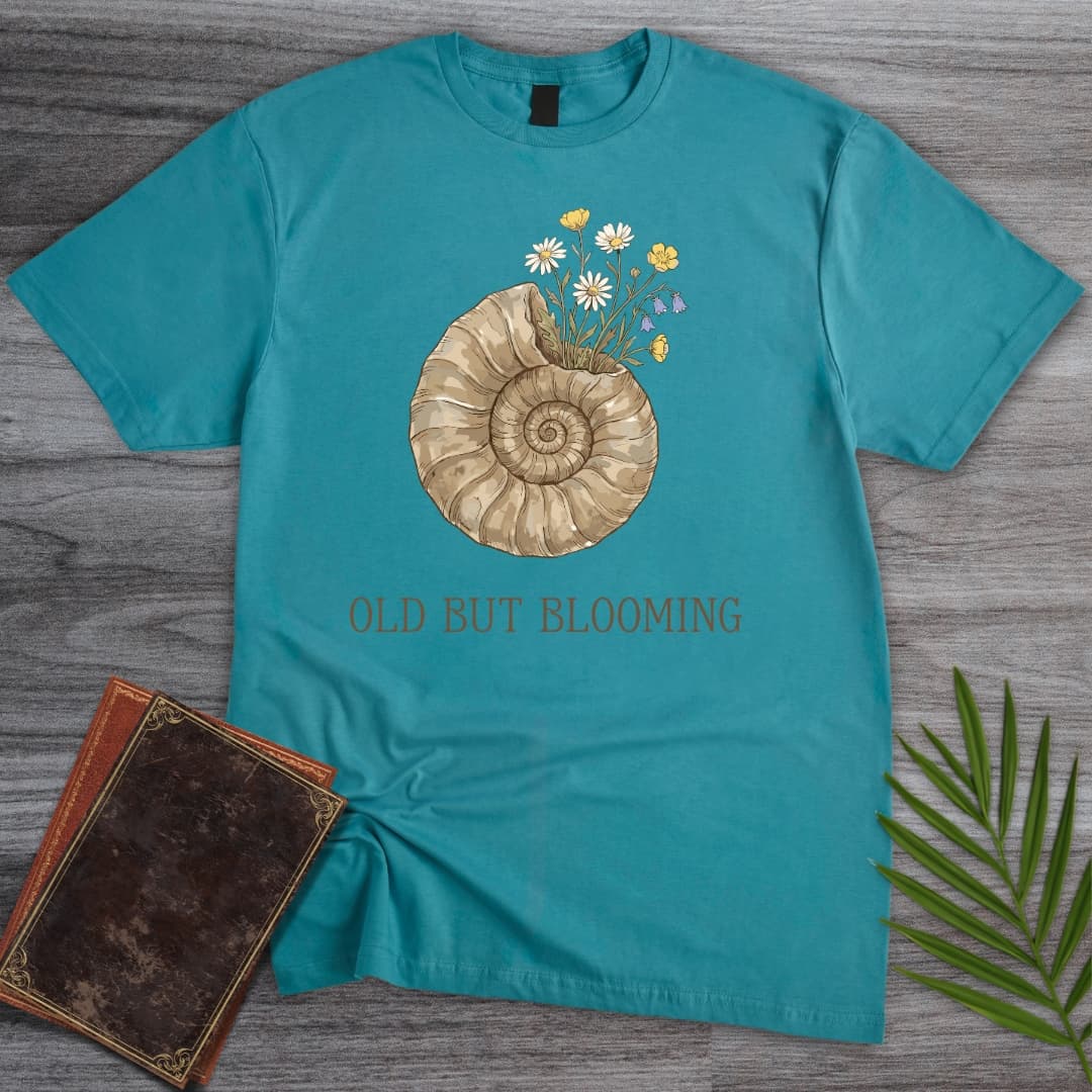 T-Shirt Tropical Blue / S Blooming Ammonite T-Shirt