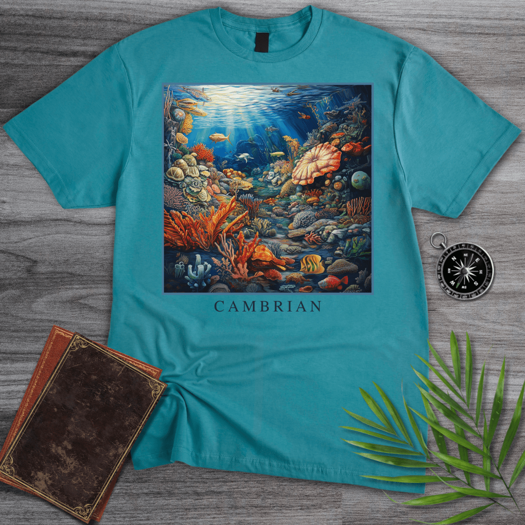 T-Shirt Tropical Blue / S Cambrian Marine Ecosystem T-Shirt