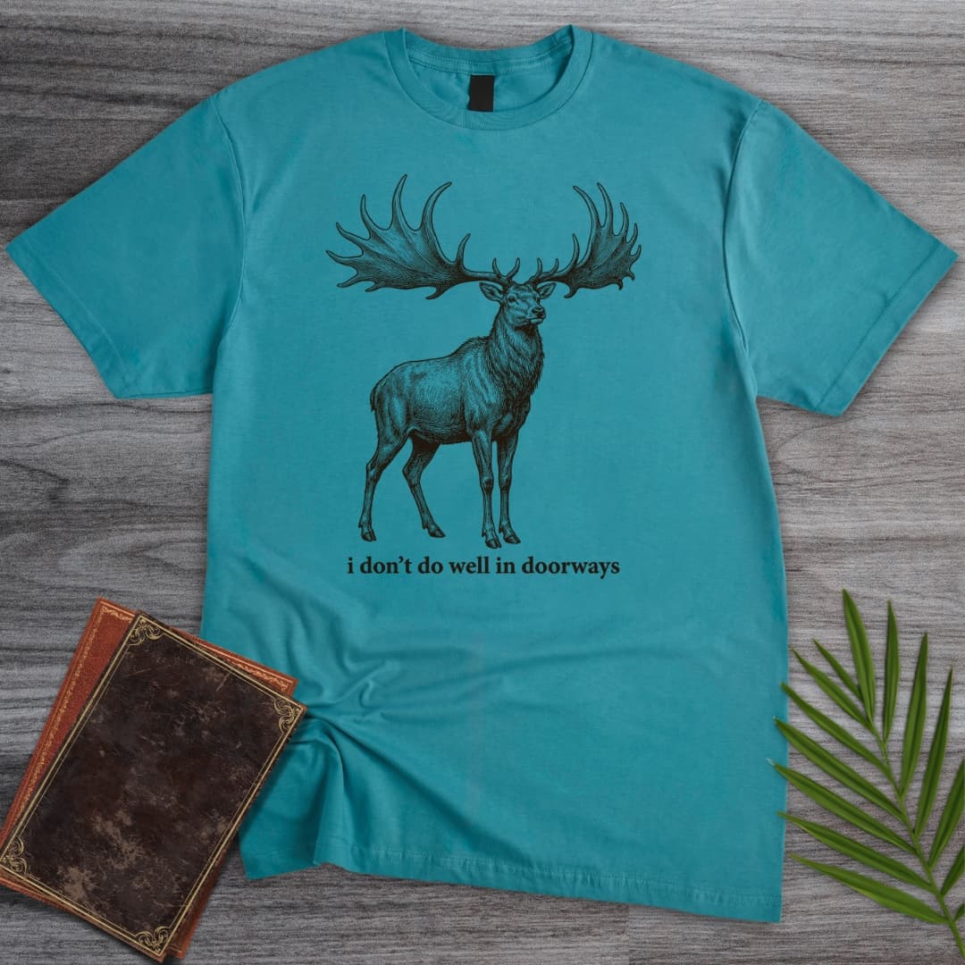 T-Shirt Tropical Blue / S Can't Enter Doors T-Shirt