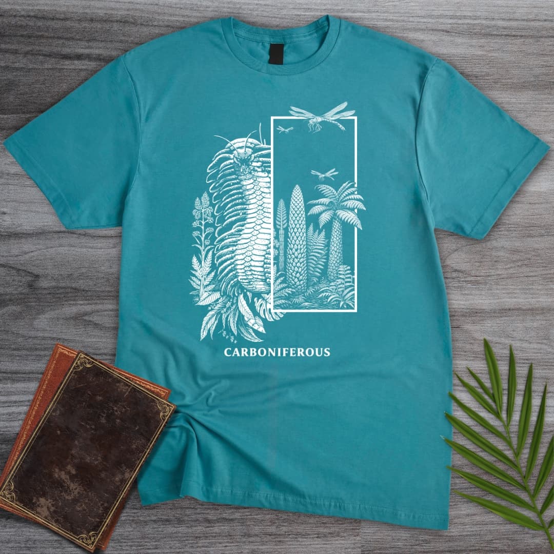 T-Shirt Tropical Blue / S Carboniferous Prehistoric Goth T-Shirt