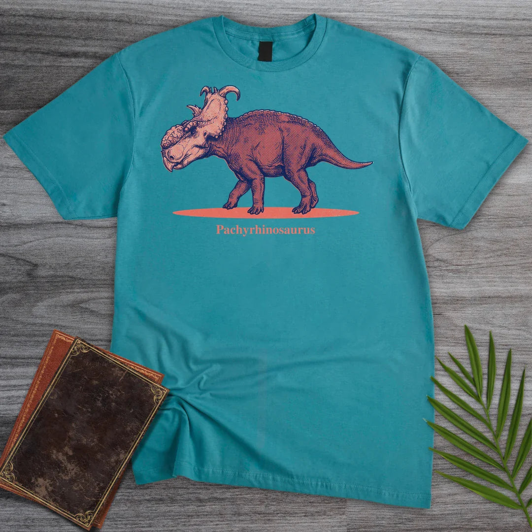 T-Shirt Tropical Blue / S Coral Boss Pachyrhinosaurus T-Shirt
