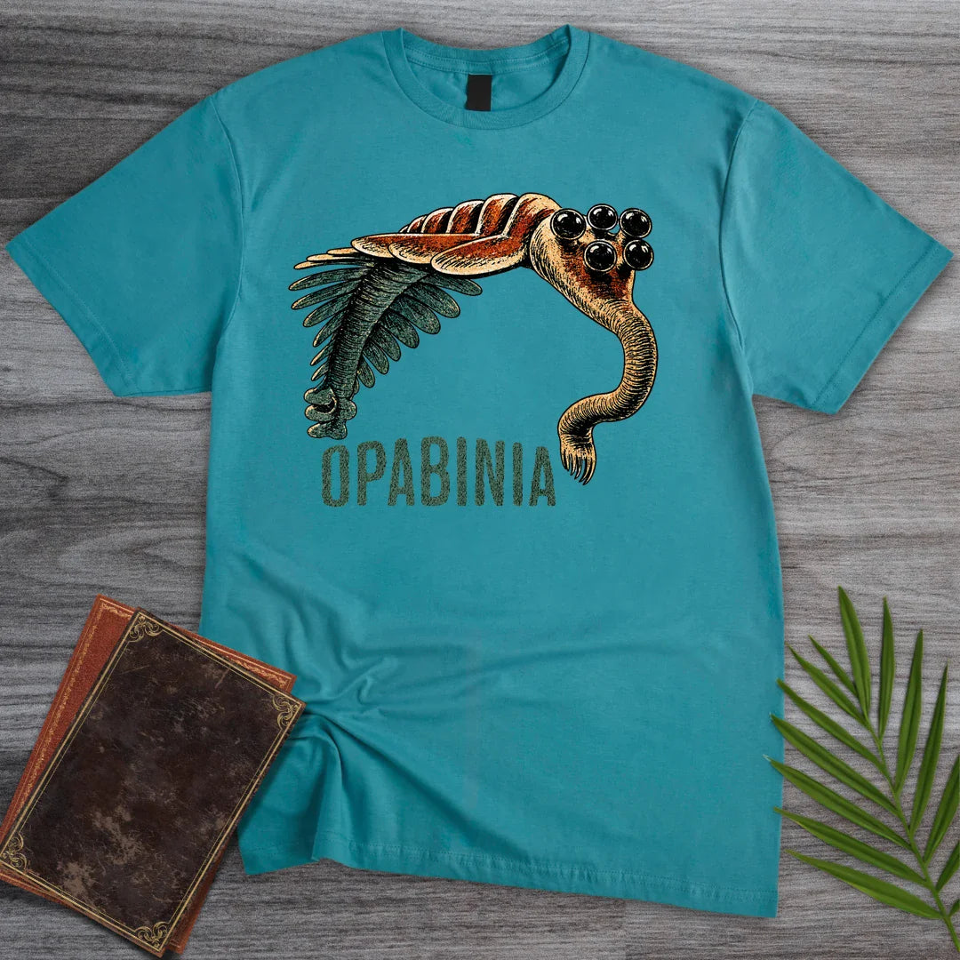 T-Shirt Tropical Blue / S Curious Opabinia T-Shirt