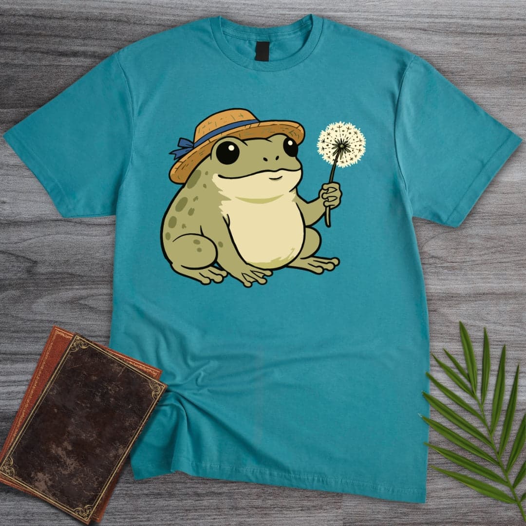 T-Shirt Tropical Blue / S Cute Garden Frog T-Shirt