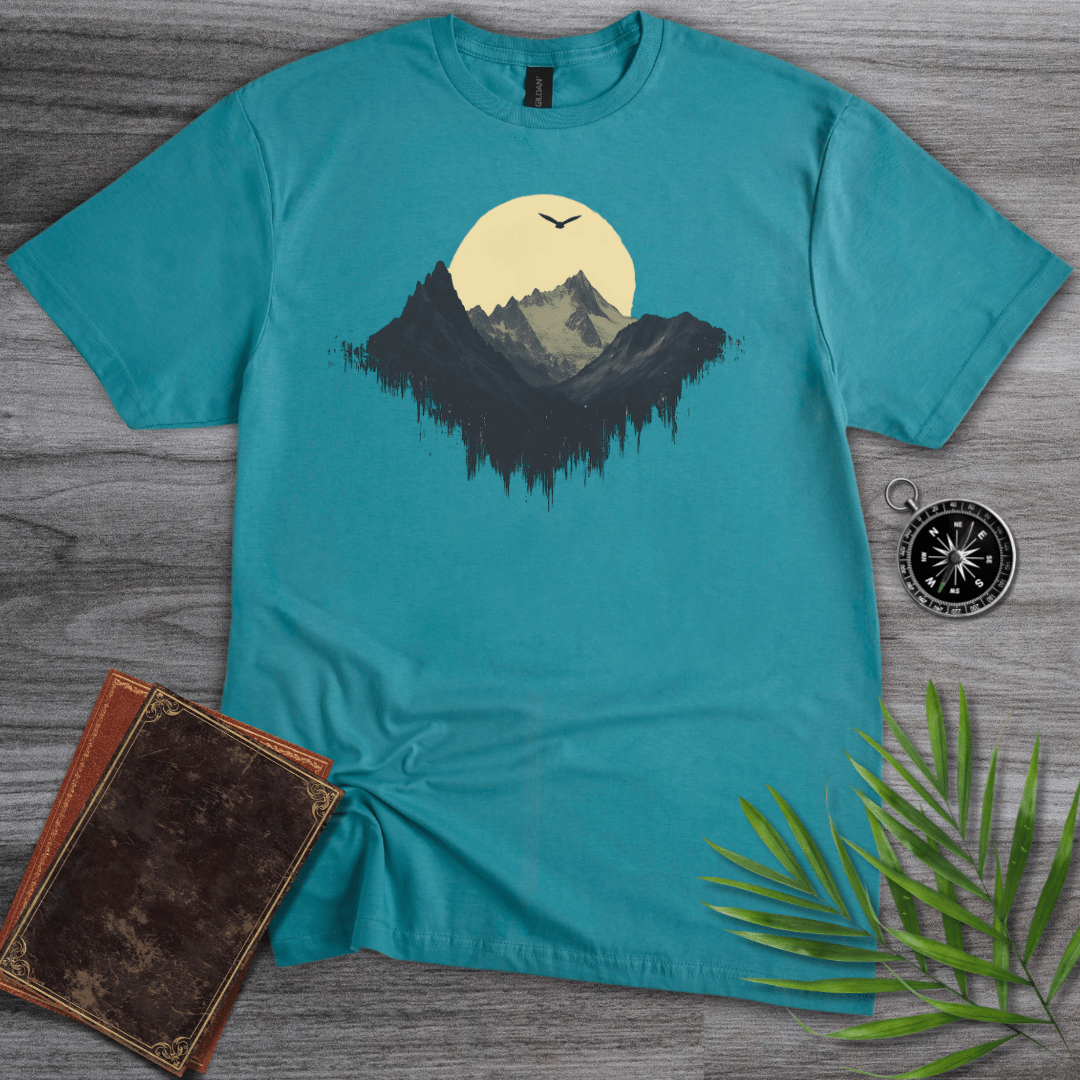 T-Shirt Tropical Blue / S Dark Moon Mountain T-Shirt