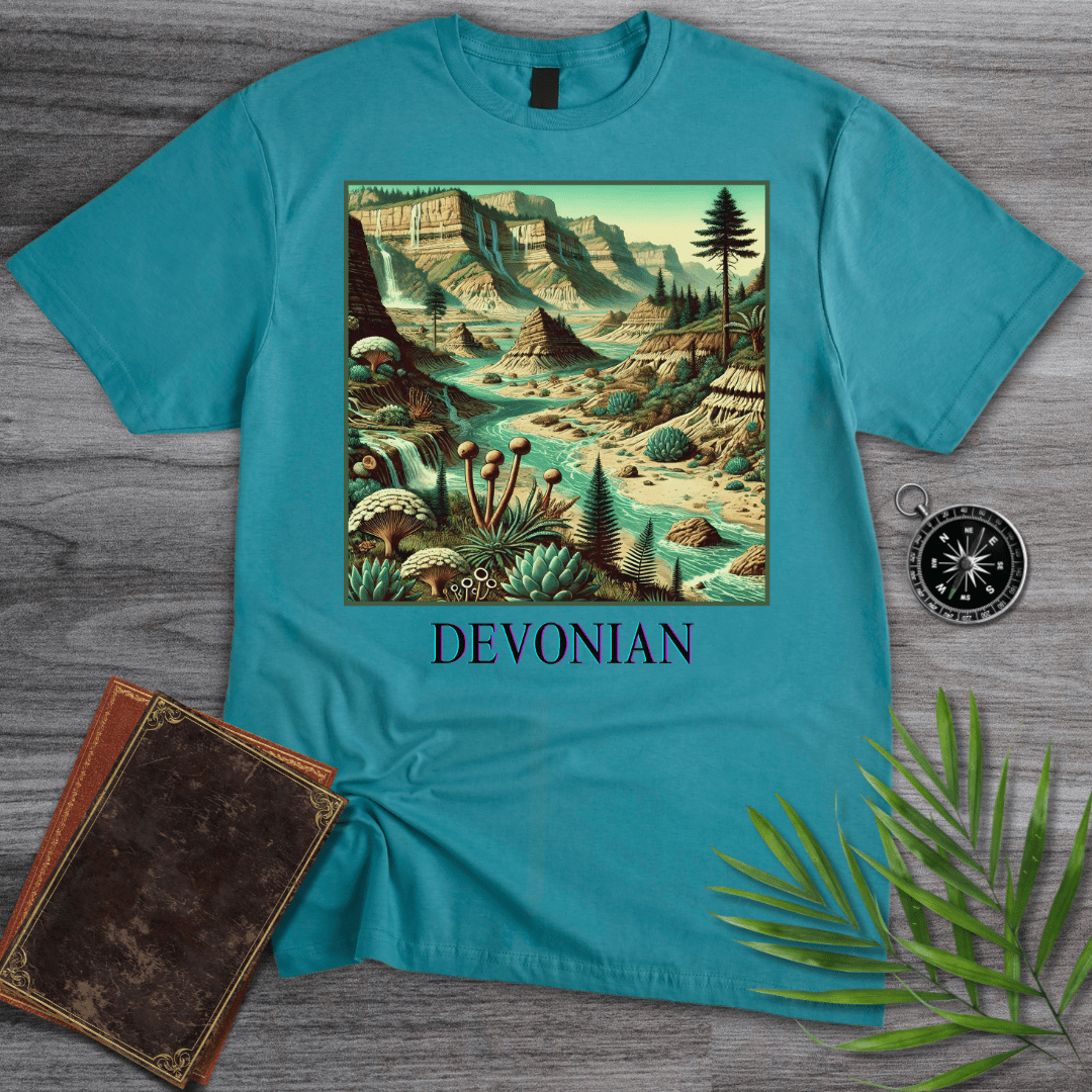 T-Shirt Tropical Blue / S Devonian Geologic Environment T-Shirt