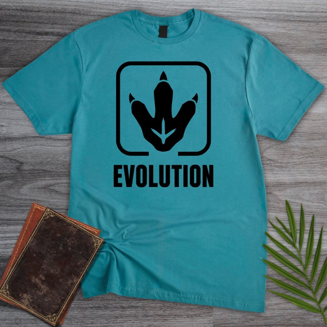 T-Shirt Tropical Blue / S Dino Track Badge T-Shirt