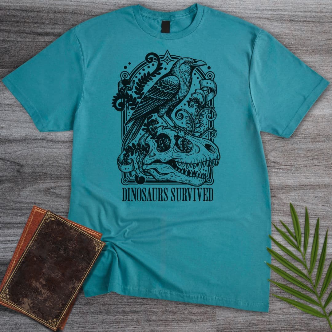 T-Shirt Tropical Blue / S Dinosaurs Survived: Bird Evolution T-Shirt