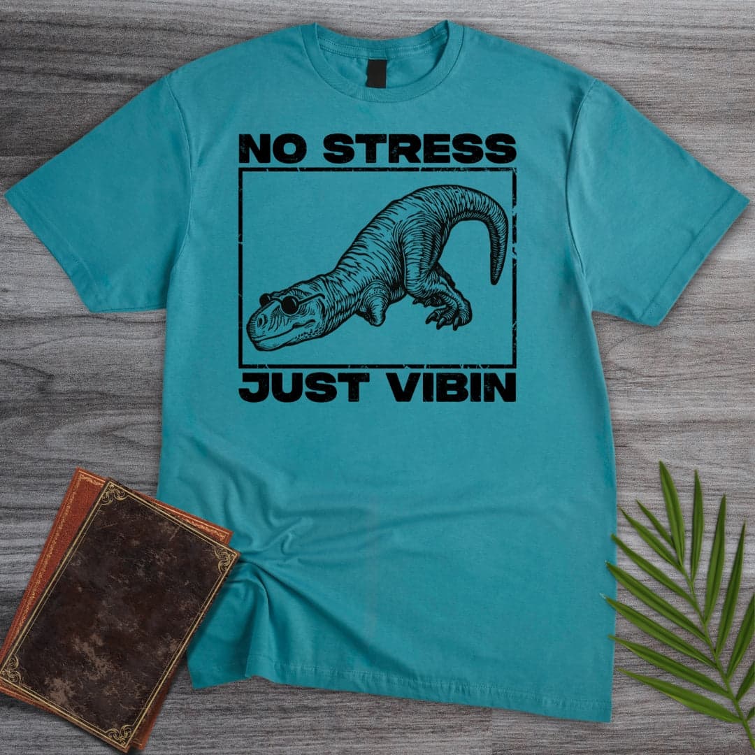 T-Shirt Tropical Blue / S Distressed and No Stress T-Shirt